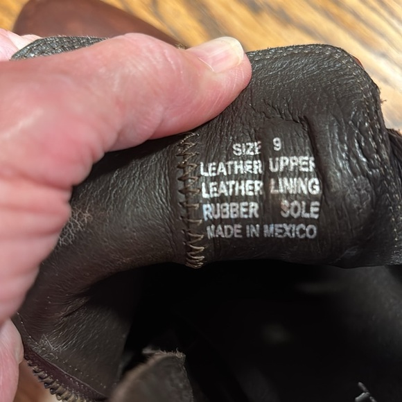 KRBonell Dark Brown Western Look Ankle Boots Adjustable Straps W/Zipper Size 9 - Picture 10 of 15